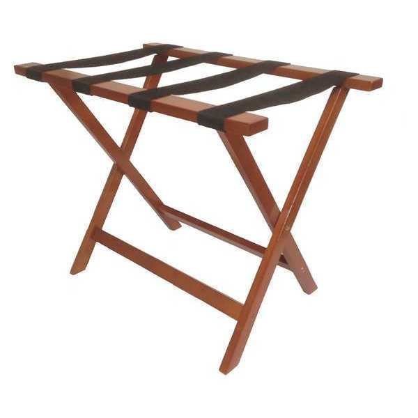 Hospitality 1 Source Luggage Rack, Wood, Light Mahogany, 4PK LRWSTD04